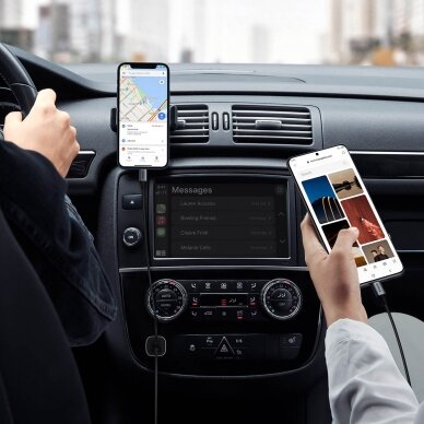 Akcija! Ugreen fast car charger USB-A / USB-C 18W gray (CD130) 2 Akcija! Ugreen fast car charger USB-A / USB-C 18W gray (CD130) 2