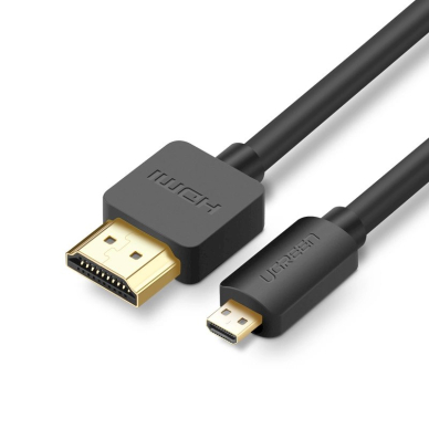 Ugreen HD127 Micro HDMI – HDMI 2.0 kabelis 1 m – juodas