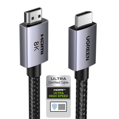 Ugreen HD171 25911 HDMI 2.1 8K sertifikuotas kabelis 3 m – pilkas 3