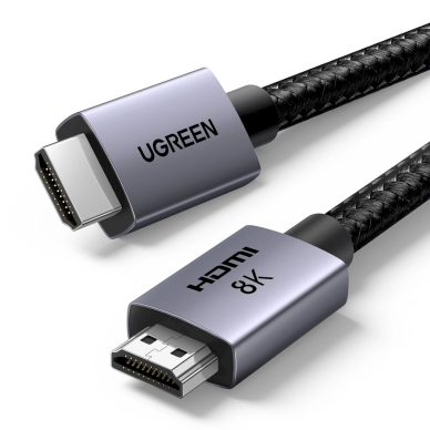 Ugreen HD171 35376 HDMI 2.1 8K sertifikuotas kabelis 5 m – pilkas 2
