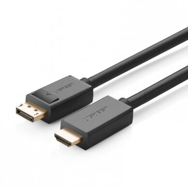 Ugreen HDMI - DisplayPort cable 4K 30 Hz 28 AWG 1,5 m black (DP101 10239) 1