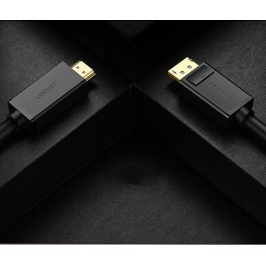 Ugreen HDMI - DisplayPort cable 4K 30 Hz 28 AWG 1,5 m black (DP101 10239) 23