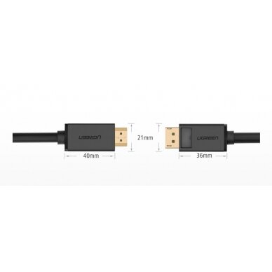 Ugreen HDMI - DisplayPort cable 4K 30 Hz 28 AWG 1,5 m black (DP101 10239) 9