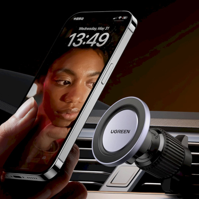 Ugreen LP428 Magnetinis automobilinis telefono laikiklis, skirtas oro angoms – juodas 7