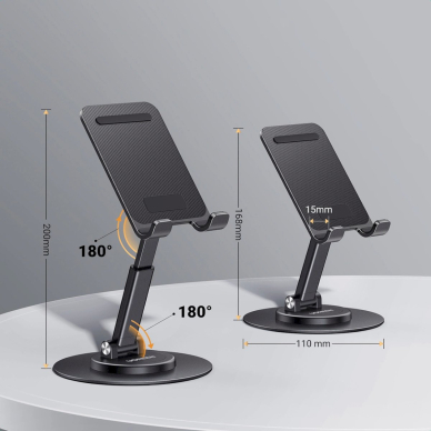 Ugreen LP805 Darbo stovas telefonui / planšetei – juodas 5