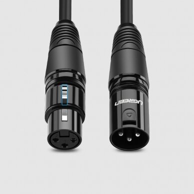 Kabelis Ugreen microphone extension cord XLR (female) - XLR (male) 3 m (AV130) 4