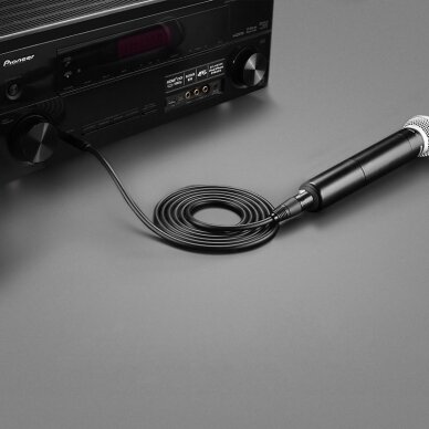 Kabelis Ugreen microphone XLR (female) - 6,35 mm jack (male) 2 m juodas (20719 AV131) 3