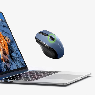 Ugreen MU006 Optinė belaidė USB pelė 2.4GHz 4000 DPI – mėlyna 11