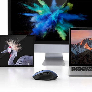 Ugreen MU006 Optinė belaidė USB pelė 2.4GHz 4000 DPI – mėlyna 7