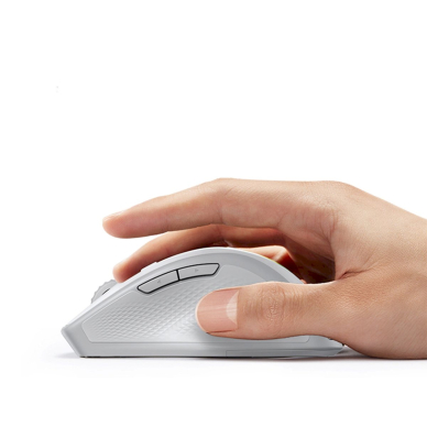 Ugreen MU101 Ergonominė belaidė pelė Bluetooth / 2.4 GHz – balta 2