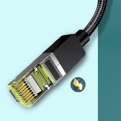 Ugreen NW150 30791 Ethernet RJ45 Cat 7 10Gbps kabelis 10 m – juodas 4