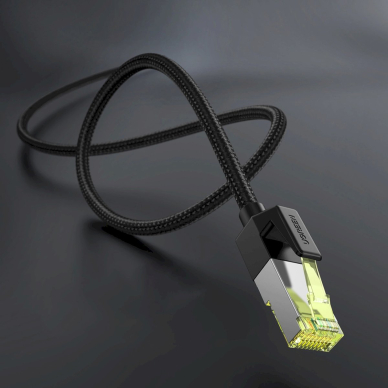 Ugreen NW150 80423 Ethernet RJ45 Cat 7 10Gbps kabelis 2 m – juodas 5