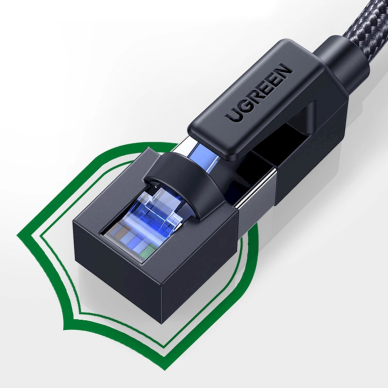 Ugreen NW153 Ethernet RJ45 Cat 8 kabelis su vario šerdimi 1.5 m – juodas 11