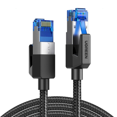 Ugreen NW153 Ethernet RJ45 Cat 8 kabelis su vario šerdimi 1.5 m – juodas 12