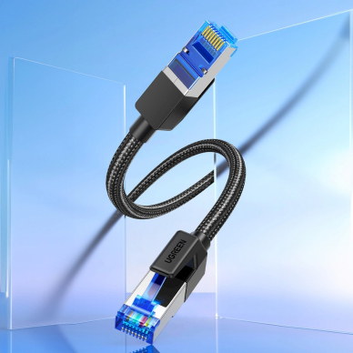 Ugreen NW153 Ethernet RJ45 Cat 8 kabelis su vario šerdimi 1.5 m – juodas 14