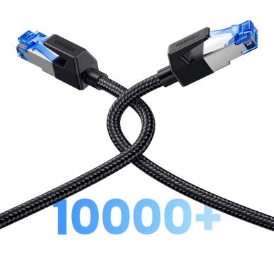 Ugreen NW153 Ethernet RJ45 Cat 8 kabelis su vario šerdimi 1.5 m – juodas 15