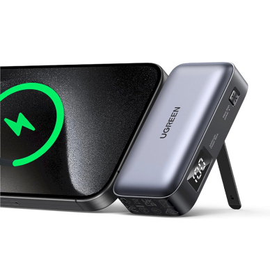 Ugreen PB503 Powerbank 5000mAh su USB-C jungtimi ir integruotu USB-C kištuku – pilkas 18