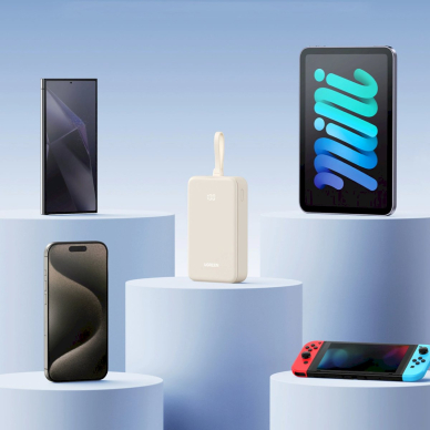 Ugreen PB505 Powerbank 20000mAh 22.5W USB-C / USB-A su integruotu USB-C kabeliu – baltas 11