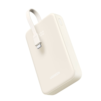 Ugreen PB505 Powerbank 20000mAh 22.5W USB-C / USB-A su integruotu USB-C kabeliu – baltas 2
