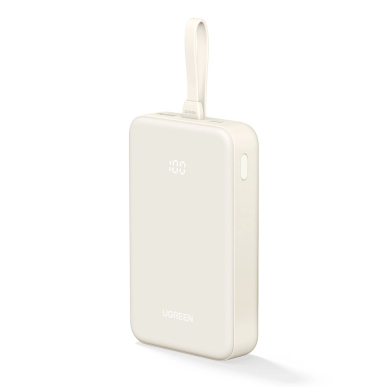 Ugreen PB505 Powerbank 20000mAh 22.5W USB-C / USB-A su integruotu USB-C kabeliu – baltas 3