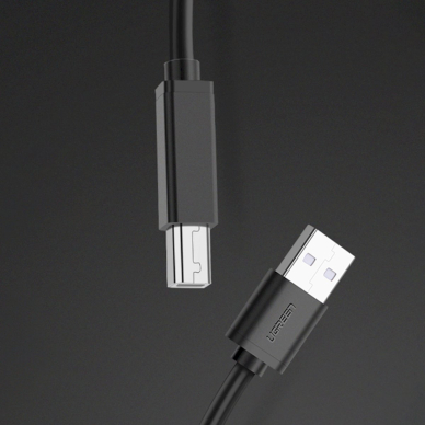 Ugreen US122 Spausdintuvo kabelis USB-B – USB-A 2.0 10 m – juodas 2