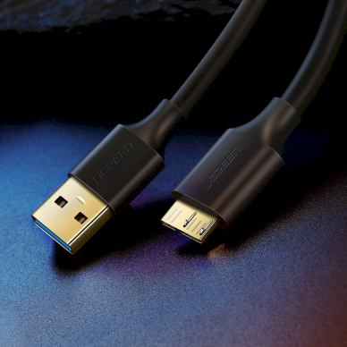 Ugreen US130 10840 Kabelis USB-A 3.0 – micro USB-B 0.5 m – juodas 3