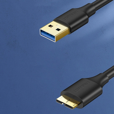 Ugreen US130 10840 Kabelis USB-A 3.0 – micro USB-B 0.5 m – juodas 4
