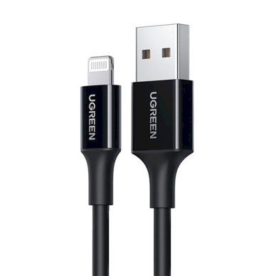 Ugreen US155 80823 MFi kabelis USB-A / Lightning 2.4A 2 m – juodas