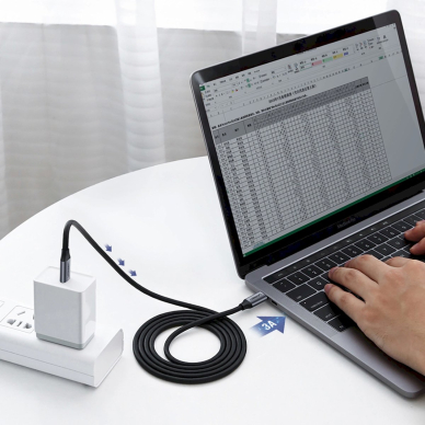 Ugreen US161 50751 Kabelis USB-C 3.1 / USB-C 3.1 1.5 m – pilkas 2