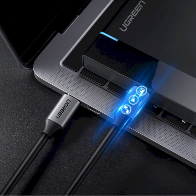 Ugreen US161 50751 Kabelis USB-C 3.1 / USB-C 3.1 1.5 m – pilkas 4