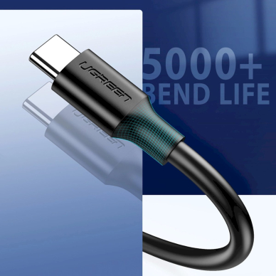 Ugreen US184 20881 Kabelis USB-A 3.0 / USB-C 3A 0.5 m – juodas 12