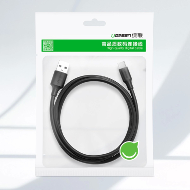 Ugreen US184 20881 Kabelis USB-A 3.0 / USB-C 3A 0.5 m – juodas 15