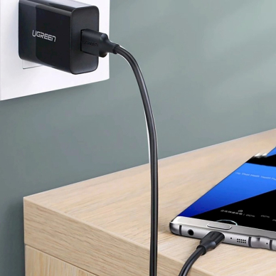Ugreen US184 20881 Kabelis USB-A 3.0 / USB-C 3A 0.5 m – juodas 2