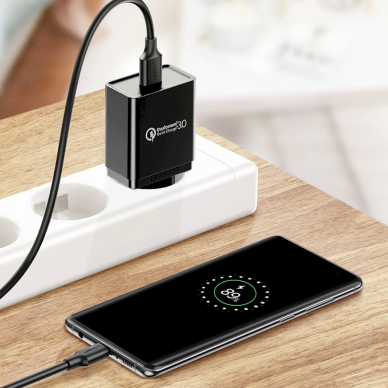 Ugreen US184 20881 Kabelis USB-A 3.0 / USB-C 3A 0.5 m – juodas 9