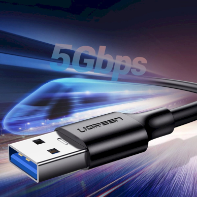 Ugreen US184 20884 Kabelis USB-A 3.0 / USB-C 3A 2 m – juodas 7