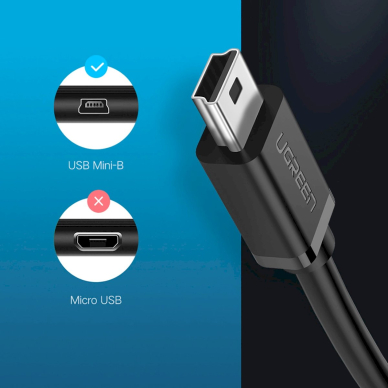 Ugreen US249 10383 OTG adapteris mini USB-B (male) / USB-A (female) 10 cm – pilkas 5