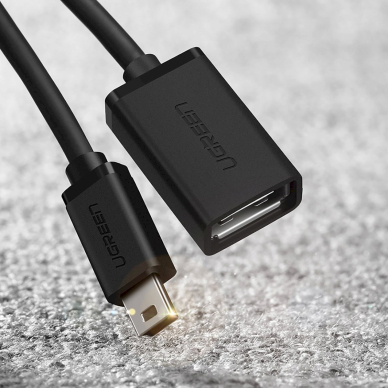 Ugreen US249 10383 OTG adapteris mini USB-B (male) / USB-A (female) 10 cm – pilkas 6