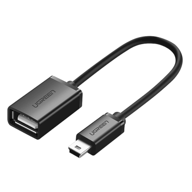 Ugreen US249 10383 OTG adapteris mini USB-B (male) / USB-A (female) 10 cm – pilkas