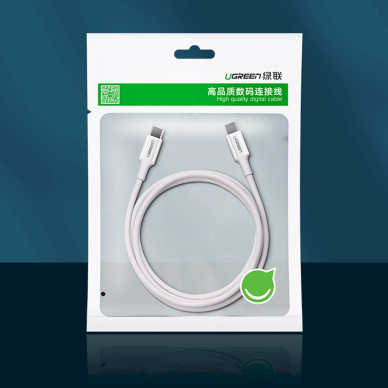 Ugreen US264 60517 Kabelis USB-C / USB-C PD QC AFC 0.5 m – baltas 9