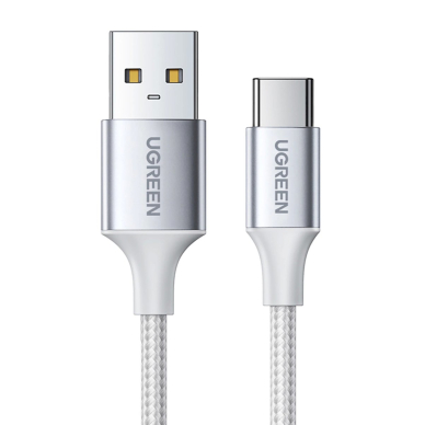 Ugreen US288 60130 Kabelis USB-A / USB-C QC 3.0 3A 0.5 m – baltas