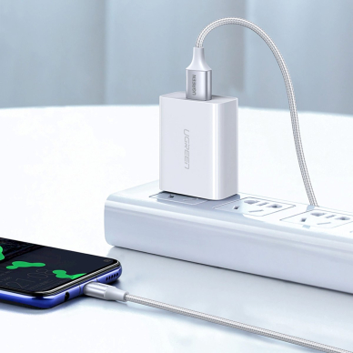 Ugreen US288 60409 Kabelis USB-A / USB-C QC 3.0 3A 3 m – baltas 2