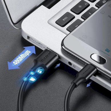 Ugreen US289 60134 Kabelis micro USB / USB-A 0.25 m – juodas 4
