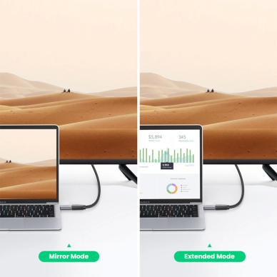 Ugreen US320 USB-C HDMI adapter - pilkas 3