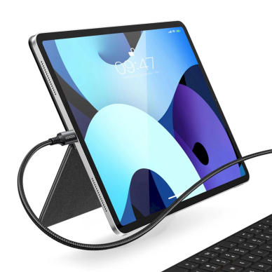 Ugreen US555 100W USB-C / USB-C PD kabelis 3 m – pilkas 2
