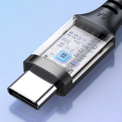 Ugreen US555 100W USB-C / USB-C PD kabelis 3 m – pilkas 4