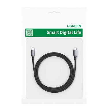 Ugreen US555 100W USB-C / USB-C PD kabelis 3 m – pilkas 7