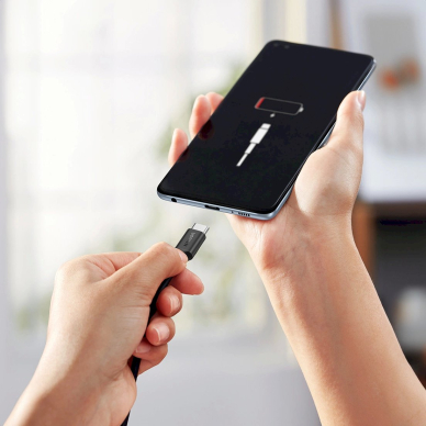 Ugreen US562 USB-C – USB-C PD greito įkrovimo kabelis 1.5 m – juodas 1