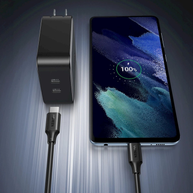 Ugreen US562 USB-C – USB-C PD greito įkrovimo kabelis 1.5 m – juodas 7