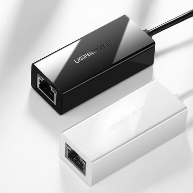 USB Kabelis Ugreen 2.0 100 Mbps Ethernet external network adapter Juodas (CR110 20254) 9