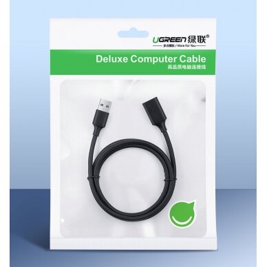 USB Kabelis Ugreen 3.0 (female) - USB 3.0 (male) cable extension cord 2 m Juodas (US129 10373) 4